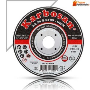 Karbosan 115X1.0X22.23 910380 Aa 54 R BF80 Düz Paslanmaz Çelik (Inox) Ince Kesme Taşı